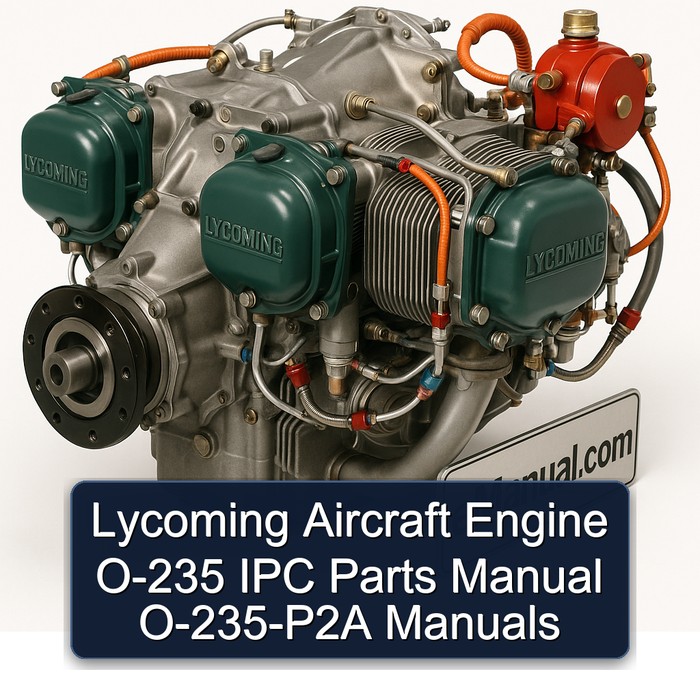 Lycoming O 235 / 290 Series Aircraft Engine O-235 IPC Parts O-235-p2a Catalog PDF