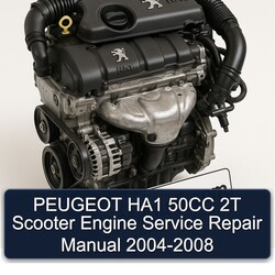 2004-2008 Peugeot 2008 HA1 50CC 2T Scooter Engine Service Repair Workshop Manual PDF