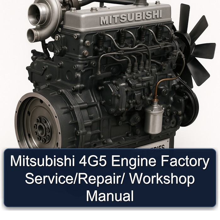 Mitsubishi S 6 Series 4g5 Engine / Service Repair Workshop Manual PDF