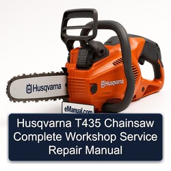 Husqvarna T435 Chainsaw Service Repair Workshop Manual PDF