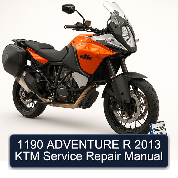 2013 KTM 1190 Adventure R Service Repair Workshop Manual PDF