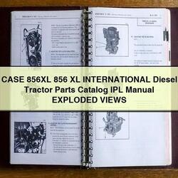 Case 856XL 856 XL International Diesel Tractor IPL Exploded Views Parts Catalog PDF