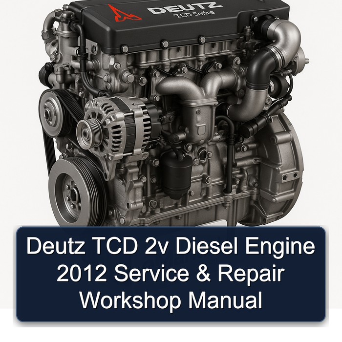 2012 Deutz TCD 2V Diesel Engine Service Repair Workshop Manual PDF
