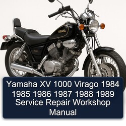 1984-1989 Yamaha Virago XV 1000 Service Repair Workshop Manual PDF