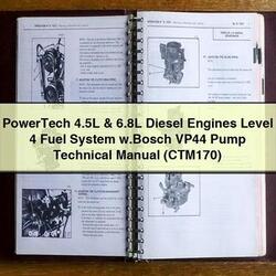 MAN Powertech 4.5l 6.8l Diesel Engines Level 4 Fuel System W.bosch VP44 Pump (CTM170) Service Repair Workshop Manual PDF