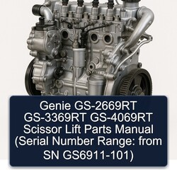 Perkins 402 D 403 404 Genie Gs-2669rt Gs-3369rt Gs-4069rt Scissor Lift Parts (serial Number Range: From SN Gs6911-101) Catalog PDF