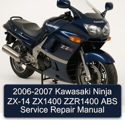 2006-2007 Kawasaki Ninja ZX-14 ZX1400 ZZR1400 ABS Service Repair Workshop Manual PDF
