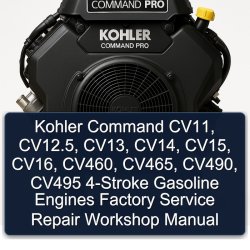 Kohler Command CV11 - CV495 4-Takt Benzinmotoren Werkstatt-Handbuch
