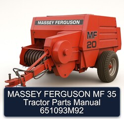 Massey Ferguson MF 35 Tractor Parts 651093m92 Catalog PDF