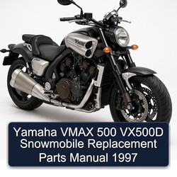 1997 Yamaha Vmax 500 VX500D Snowmobile Replacement Parts Catalog PDF