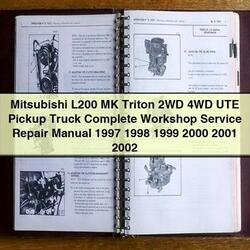 1997-2002 Geely MK Mitsubishi L200 Triton 2WD 4WD UTE Pickup Truck Service Repair Workshop Manual PDF