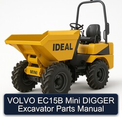 Volvo EC15B Mini Digger Excavator Parts Catalog PDF