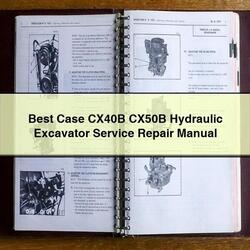 Best Case CX40B CX50B Hydraulic Excavator Service Repair Workshop Manual PDF