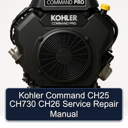 Kohler Command Pro Models CH25 CH730 CH26 Service Repair Workshop Manual PDF