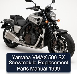1999 Yamaha Vmax 500 SX Snowmobile Replacement Parts Catalog PDF