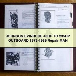 1973-1989 Johnson Evinrude 48HP 235HP Outboard - MAN Service Repair Workshop Manual PDF
