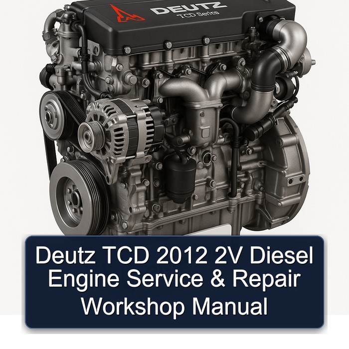 2012 Deutz TCD 2V Diesel Engine Service Repair Workshop Manual PDF