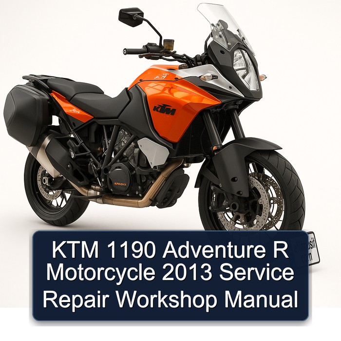 2013 KTM 1190 Adventure R Motorcycle Service Repair Workshop Manual PDF