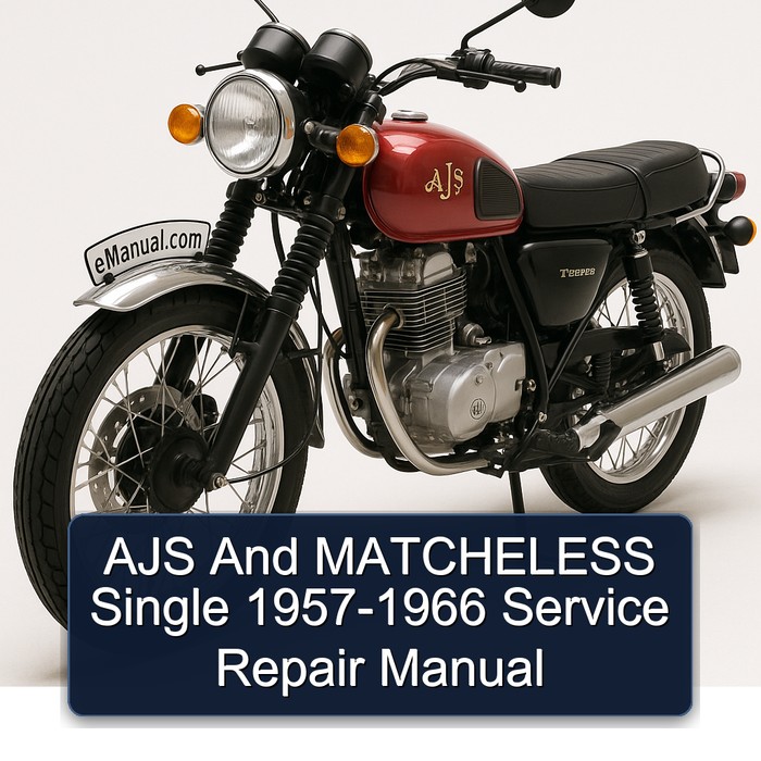 1957-1966 Ajs T Series Matcheless Single Service Repair Workshop Manual PDF