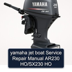 Yamaha Jet Boat AR230 Ho/sx230 HO Service Repair Workshop Manual PDF