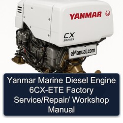 Yanmar Marine Diesel Engine 6CX-ETE / Service Repair Workshop Manual PDF