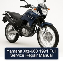 1991 Yamaha XTZ Models XTZ-660 Service Repair Workshop Manual PDF