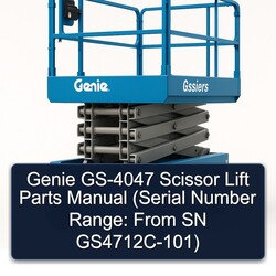 Genie GS-4047 Scissor Lift Parts (serial Number Range: From SN Gs4712c-101) Catalog PDF