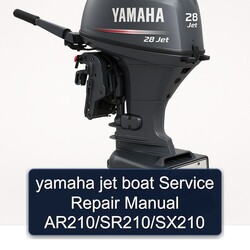 Yamaha Jet Boat Ar210/sr210/sx210 Service Repair Workshop Manual PDF