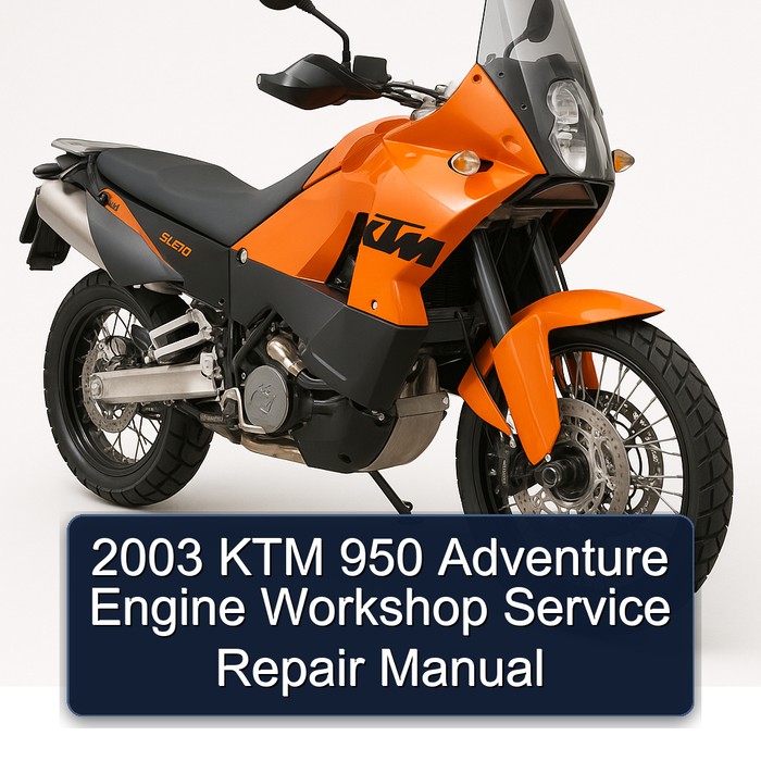 2003 KTM 950 Adventure Engine Service Repair Workshop Manual PDF
