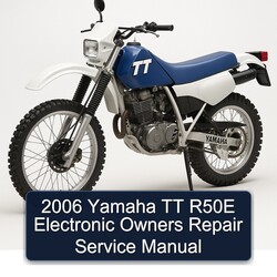 2006 Yamaha TT R50E Electronic Owners Repair Service Manual 