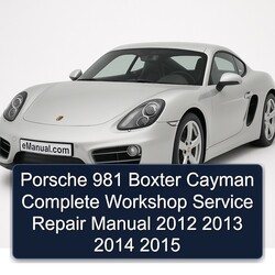 2012-2015 Porsche Cayman 981 Boxter Service Repair Workshop Manual PDF
