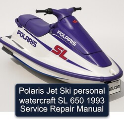 1993 Polaris Jet Ski Personal Watercraft SL 650 Service Repair Workshop Manual PDF