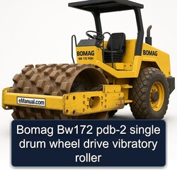 Bomag Bw172 pdb-2 single drum wheel drive vibratory roller