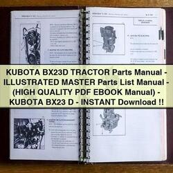 Kubota BX23D Tractor Parts -illustrated Master -( )-kubota BX23 D Catalog PDF