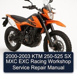 2000-2003 KTM 250 525 SX MXC EXC Racing Service Repair Workshop Manual PDF
