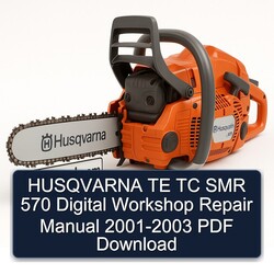 2001-2003 Husqvarna SMR Models TE TC 570 Digital Service Repair Workshop Manual PDF