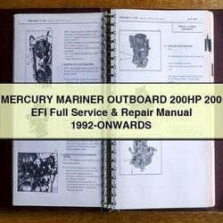 1992 Mercury Mariner Outboard 200HP 200 EFI -onwards Service Repair Workshop Manual PDF