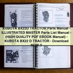 Kubota BX22D Tractor Parts -illustrated Master -( )-kubota BX22 D Catalog PDF