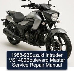1988 Suzuki Intruder 93SUZUKI VS1400BOULEVARD Master Service Repair Workshop Manual PDF