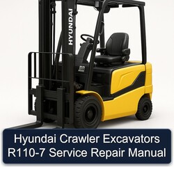 Hyundai Crawler Excavators R110-7 Service Repair Workshop Manual PDF
