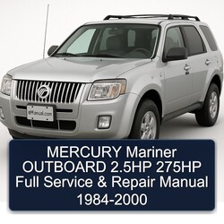 1984-2000 Mercury Mariner Outboard 2.5hp 275HP Service Repair Workshop Manual PDF