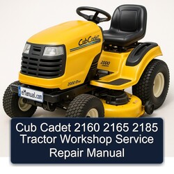 Cub Cadet 2160 2165 2185 Tractor Service Repair Workshop Manual PDF