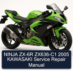 2005 Kawasaki Ninja ZX-6R ZX636-C1 Service Repair Workshop Manual PDF