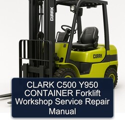 Clark C500 Y950 Container Forklift Service Repair Workshop Manual PDF