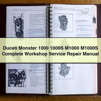 Ducati 1000 Monster 1000S M1000 M1000S Service Repair Workshop Manual PDF