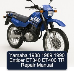 1988-1990 Yamaha TR Models Enticer ET340 ET400 Service Repair Workshop Manual PDF