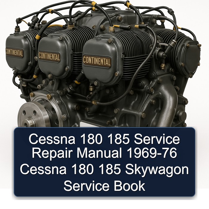 1969-1976 Continental O 470 Series Cessna 180 185 Skywagon Book Service Repair Workshop Manual PDF