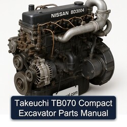 Takeuchi TB070 Compact Excavator Parts Catalog PDF