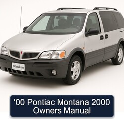 2000 Pontiac Montana ‘00 Owners Owner's Manual PDF
