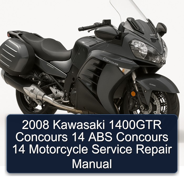 2008 Kawasaki Concours Models 1400GTR 14 ABS Motorcycle Service Repair Workshop Manual PDF
